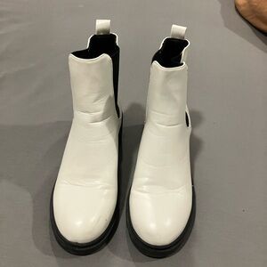 Forever White Ankle Boots